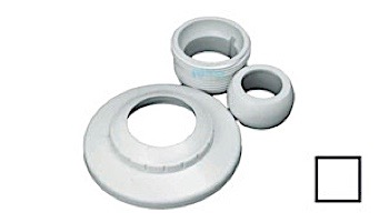 AquaStar Decorative Cover with 1_quot; Eyeball and Threaded Core | White | DC101