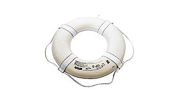 Poolstyle 24" White Foam Life Ring Buoy | Coast Guard Approved | PS361