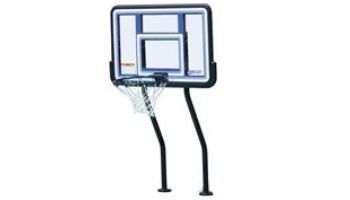 SR Smith Salt Pool Friendly Basketball Game with Anchors | Vinyl Coated Dual-Post | S-BASK-44