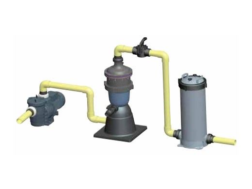 Support piscine pour filtres et préfiltres centrifuges Waterco MultiCyclone  - Base au sol