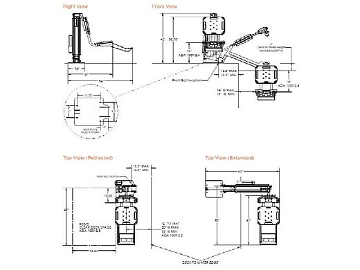 SR Smith multiLift Pool Lift with Control System Assembly with ...