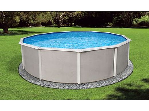 24 ft round aluminum pool