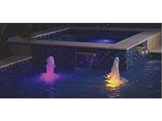 Pentair ColorCascade LED Light Bubbler 8 Colors 100 Cord 580006