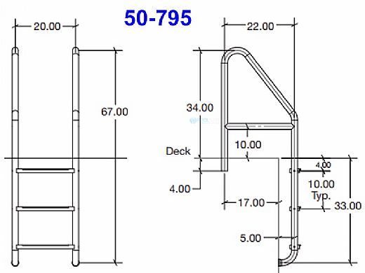 SR Smith Econoline | Dade County Ladder with Cross Brace 1.90