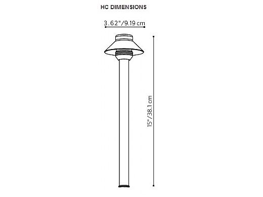 FX Luminaire HC 1 LED Pathlight | Copper Finish | 24