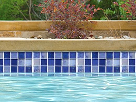 National Pool Tile Valencia 2x2 Series Glass Tile | Azul | VAL-AZUL 2X2