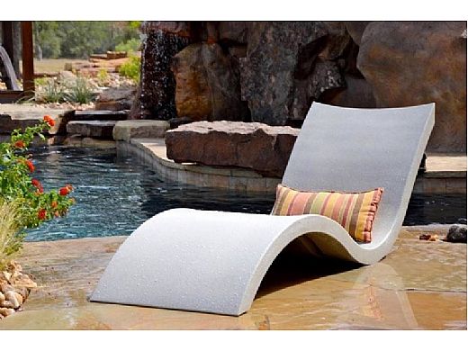 granite gray ledge lounger