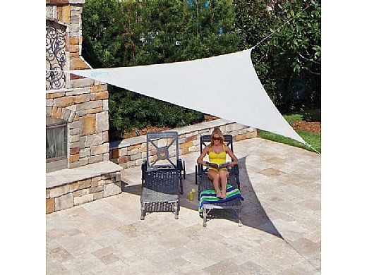 Coolaroo® Ready To Hang Triangle Shade Sail 