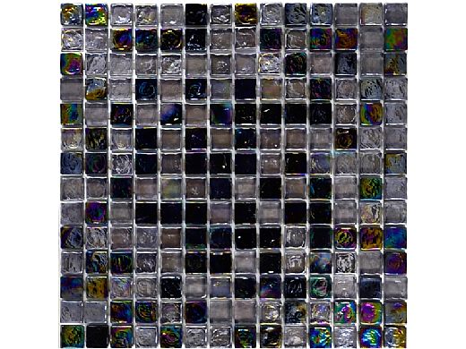 Artistry In Mosaics Poured Series 1x1 Glass Tile Pewter Smoke Blend Gp82323k3 4902