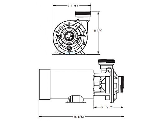 Waterway Hi-flo Ii Above Ground Pool Pump And Trap 