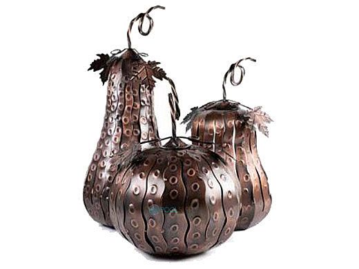 Desert Steel Squatty Gourd Mini Luminary | 411-208 | Pool Supply Unlimited