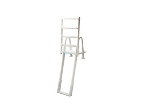 ocean blue outside safety ladder