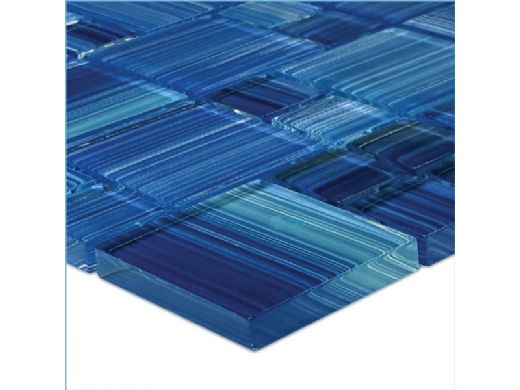 Artistry In Mosaics Watercolors Series Glass Tile Caribbean Blue Mixed Gw8m2348b11 8907