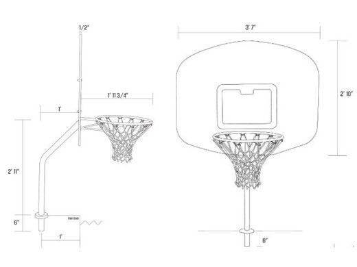 Global Pool Products Heavy Duty Basketball Set | 12