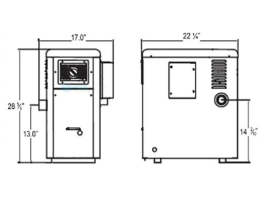 Hayward H Series Pool And Spa Heater H100id1 Pool Supply Unlimited