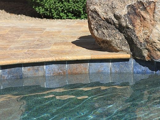 National Pool Tile Tuscany 6x6 Series | Pietra Azul | HBLU | Pool ...