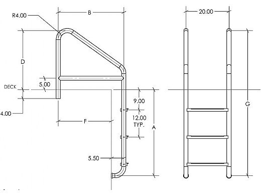 SR Smith Econoline Standard Crossbrace Plus Ladder | Commercial 23