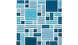 National Pool Tile Fusion Mosaic Quartz with Glass Tile | Pinwheel | FS ...